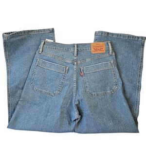 Levi's Jeans Mile High Cropped Wide Leg Exposed Button Fly
